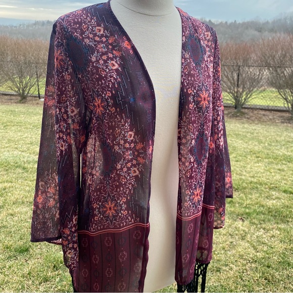 Garage Boho Style Kimono Tassel Fringe - Picture 3 of 13